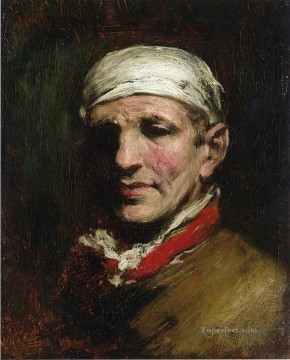 William Merritt Chase Painting - Man with Bandana William Merritt Chase